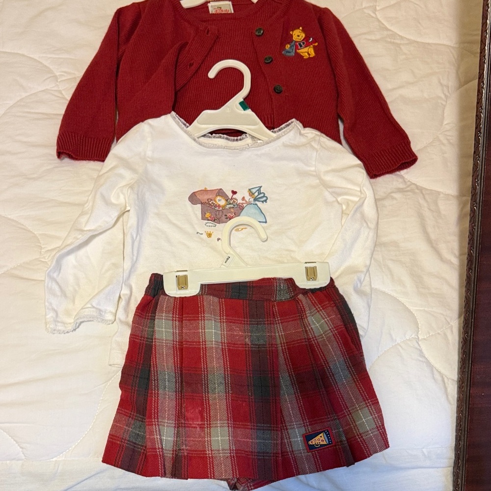 Disney Red and White Kids Matching Set